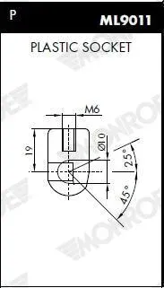 MONROE Gasfeder, Motorhaube ml5624 für NISSAN