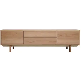miliboo Skandinavisches TV-Möbel Lowboard 180 cm Beige Holz