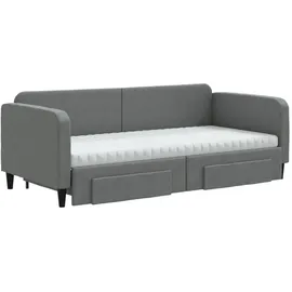 vidaXL Tagesbett 90 x 190 cm Dunkelgrau