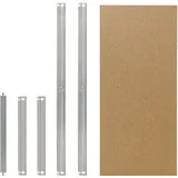 shelfplaza HOME 30x23 cm Fachboden-Set in verzinkt für HOME Schwerlastregale