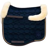 Schabracke Eurofit Samt mit Lammfell Dressurschabracke Navy / L