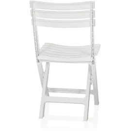 hjh living TRAVANO Gartenstuhl 42 x 91 x 80 cm weiß