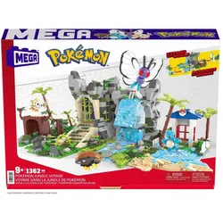 Mattel HHN61 - Mega - Pokémon - Ultimatische Dschungelexpedition, Bausatz 1347 Teile