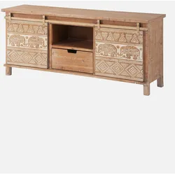 bonprix Low-Board mit Elefant-Design, beige, 58,5x135 cm