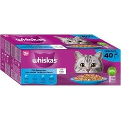 Whiskas Mega Pack 7+ Fisch Auswahl in Gelee 40 x 85g