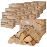 Kiefer Brennholz Kaminholz 5-500 kg Holz Für Ofen und Kamin Kaminofen Feuerschale Grill Flameup Feuerholz 30 cm Holzscheite Wood Kammergetrocknet, Menge:500 kg