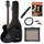 Rocktile L-100 BL E-Gitarre Black