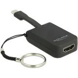 DeLock USB C zu HDMI Adapter 30 cm Schwarz