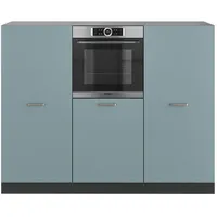 Vicco Küchenzeile R-Line 180 cm Blau-Grau