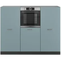 Vicco Küchenzeile R-Line 180 cm Blau-Grau