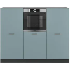 Vicco Küchenzeile R-Line 180 cm Blau-Grau