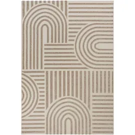 Sanat Teppich Berlin, rechteckig, Höhe: 6 mm, In -und Outdoor geeignet, Außenbereich, Terrasse, Balkon, auch Läufer beige 120 cm x 170 cm x 6 mm