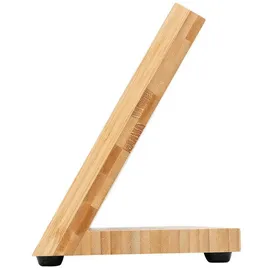 Intirilife Magnetisches Messerbrett in BAMBUS BRAUN – Holz Messerblock aus Bambus mit Magnet