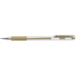 Pentel Gel-Tintenroller Hybrid Gel Grip Met. K118, silber