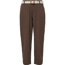 s.Oliver Cropped Chino aus Leinenmix braun 34