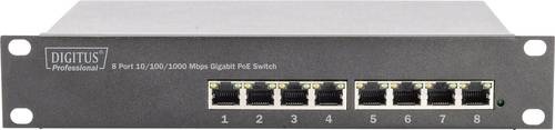 Digitus DN-95317 Netzwerk Switch 8 Port 10 / 100 / 1000MBit/s PoE-Funktion