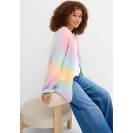 bonprix Grobstrickjacke Multicolour-Optik M