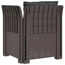 vidaXL 1-Sitzer Sessel 1 x 1 x 1 cm hellgrau