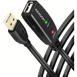 AXAGON USB-A auf USB-A 10 m Schwarz