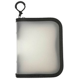 FolderSys Reißverschlussbeutel Mini transparent/schwarz 0,5 mm, 1 St.