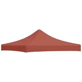 furnicato Ersatzdach für Pavillon 3x3 m 2,9 x 2,9 m Terrakotta-Rot