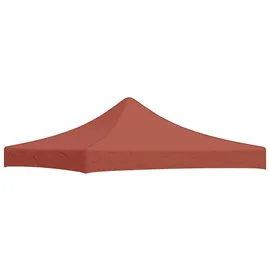 furnicato Ersatzdach für Pavillon 3x3 m 2,9 x 2,9 m Terrakotta-Rot