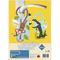 Peter Bausch GmbH & Co. KG PEBARO 375/9S - Laubsägevorlage Türschild Safari, 1 Platte, Größe DIN A4