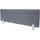 Mendler Tischtrennwand HWC-G76, Büro-Sichtschutz Schreibtisch Pinnwand, Schallschutz Stoff/Textil mit Prägung ~ 100x30cm grau