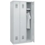 C+P Garderobenschrank Basis PLUS 1850 x 90 x 50 grau