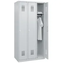 C+P Garderobenschrank Basis PLUS 1850 x 90 x 50 grau