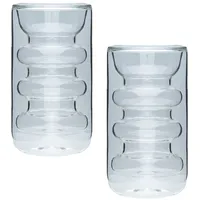 Intirilife Doppelwandiges Thermo Glas 0,26 l 2-tlg.
