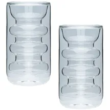 Intirilife Doppelwandiges Thermo Glas 0,26 l 2-tlg.
