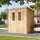 TIMBELA Gartenhaus 2,04 x 2,04 m Beige