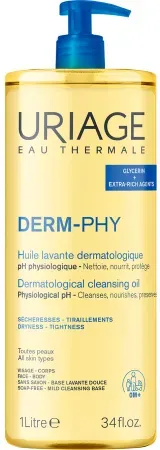 Uriage Dermatologisches Waschöl Empfindliche Haut Gesicht/ Körper Pumpflasche 1l