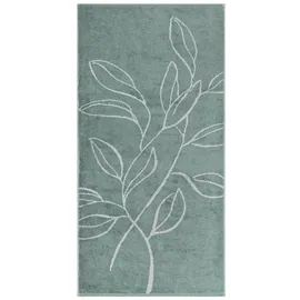 CAWÖ Atelier Handtuch 50 x 100 cm blau/grau