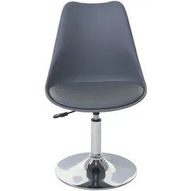 Mendler Esszimmerstuhl Malmö T501 Kunstleder dunkelgrau 6er Set