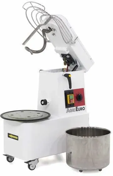 Mixer 1000 S Deluxe Spiralkneter - mit kippbarem Kopf - Teigkapazität 8 Kg - Wanne 10 Liter