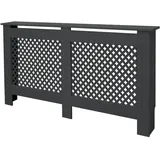 ML-Design Heizkörperverkleidung Wabenmuster 152x19x82 cm Anthrazit