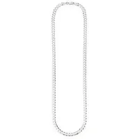Kette ohne Anhänger BRUNO BANANI "Schmuck Geschenk Silber 925 Halsschmuck Halskette Panzerkette" Gr. 55, silber (silberfarben), Halsketten, Herren, 55, Silber 925 (Sterlingsilber), B: 5mm, B:5mm