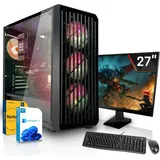SYSTEMTREFF Office / Home Komplett-System - Ryzen 5 7600X - AMD Radeon Graphics - 32GB DDR5 - 2TB NVMe - 27 Zoll Monitor - Windows 11 Pro - Desktop PC