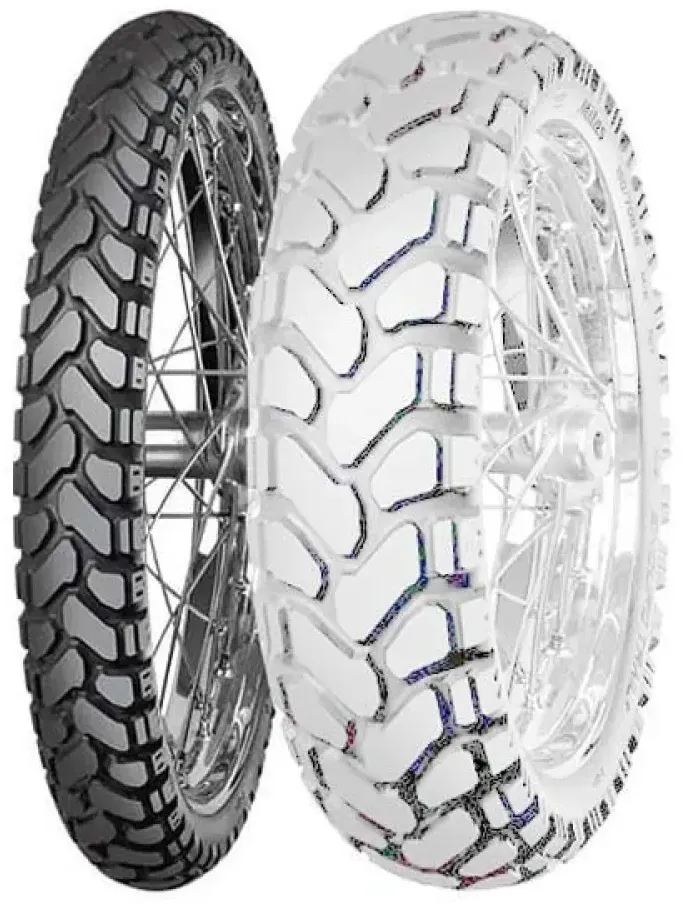 Mitas Enduro Trail+ 60h Tl/tt M+s Dakar Abenteuer-vorderreifen - Black - 120 / 70 - B19