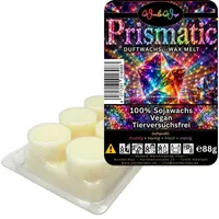 WonderWax Duftwachs WonderWax® Duftriegel 6 x Duftwachs Kreise Weiß, 100% Sojawachs (Prismatic), Duftrichtung: Prismatic