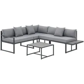 Juskys St. Tropez Lounge-Set Dunkelgrau