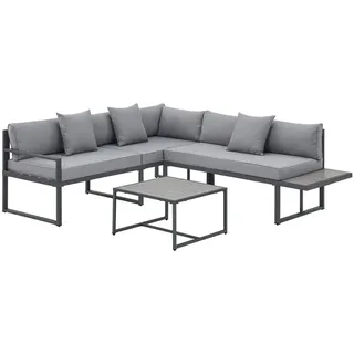 Juskys St. Tropez Lounge-Set Dunkelgrau