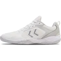 Hummel Herren Handballschuhe SPEED COURT, WHITE/GREY, 38 1⁄2