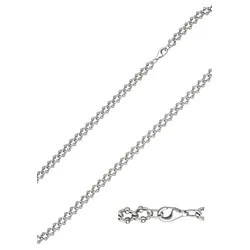Silberkette JOBO, silber (silber 925), Halsketten, Damen, Silber 925 (Sterlingsilber), L: 55cm, 925 Silber 55 cm