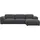 flexlux Eckcouch Polyester 2-Sitzer Grau