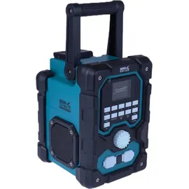Dedra Akku-Radio DAB+/UKW Bluetooth 18V USB + blau