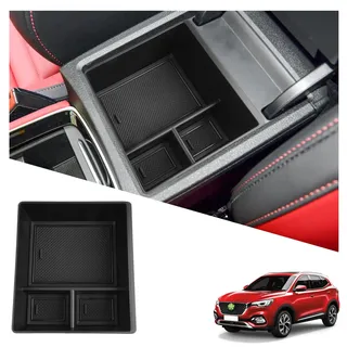 RUIYA für MG HS/EHS EV/HS Plug-in Hybrid 2018-2023 2024 Mittelkonsole Aufbewahrungsbox, MG HS Armlehne Organizer Tray Mittelarmlehne Handschuhfach Mittelkonsole Organizer Ablagefach MG HS Zubehör