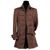 PAPSTAR NEU Herren-Kostüm Piratenjacke Lancaster, braun, Gr. L - L